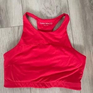 Outdoor Voices red sports bra - high neck